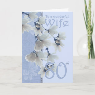Femme 80 Anniversaire - Carte d'anniversaire Femme