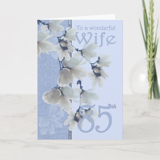Femme 85 Anniversaire - Carte d'anniversaire Femme (Devant)
