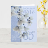 Femme 85 Anniversaire - Carte d'anniversaire Femme (Fleur jaune)