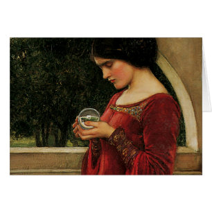 Femme à la boule de cristal, peinture de Waterhous