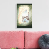 "Femme À La Fenêtre" Art Sur Toile (Insitu(Salon))