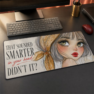 Femme à l'aquarelle impertinente avec citation sar