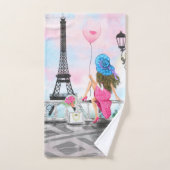 Femme à Paris Serviettes de bain Tour Eiffel (Serviette à main)