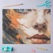 Femme abstraite II papier de soie (Artisanat)