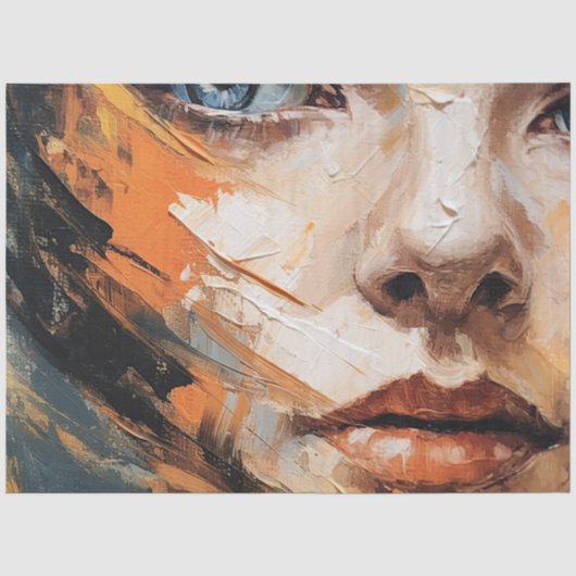 Femme abstraite II papier de soie (Recto)