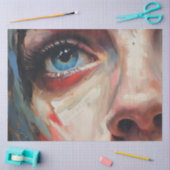 Femme Abstraite III Papier de Soie (Artisanat)