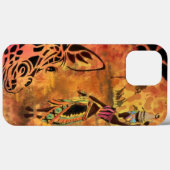 Femme africaine et coque iphone de girafe (Verso (horizontal))