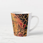 Femme africaine et Giraffe Latte Mug (Droite)