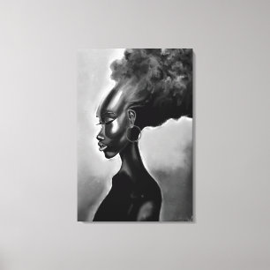 Femme Africaine Jolie et Timide Impression sur Toi