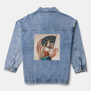 Femme américaine patriotique Drapeau américain