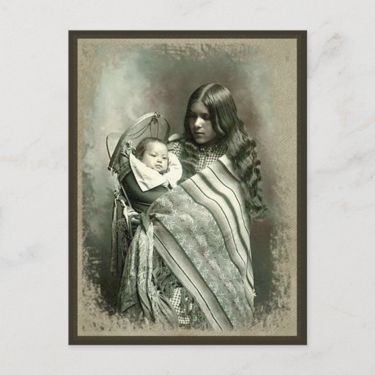 Femme amérindienne - Carte postale (Devant)