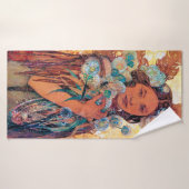 Femme amérindienne, Mucha (Serviette de bain)