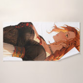 Femme Anime Renaissance (Serviette de bain)