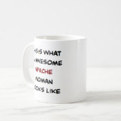 femme apache, superbe mug à café (Devant gauche)
