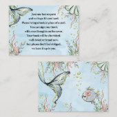 FEMME Apportez un livre pour bébé carte d'insertio (Devant / Derrière)