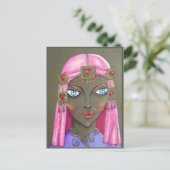 Femme arabe - carte postale d'art originale (Debout devant)
