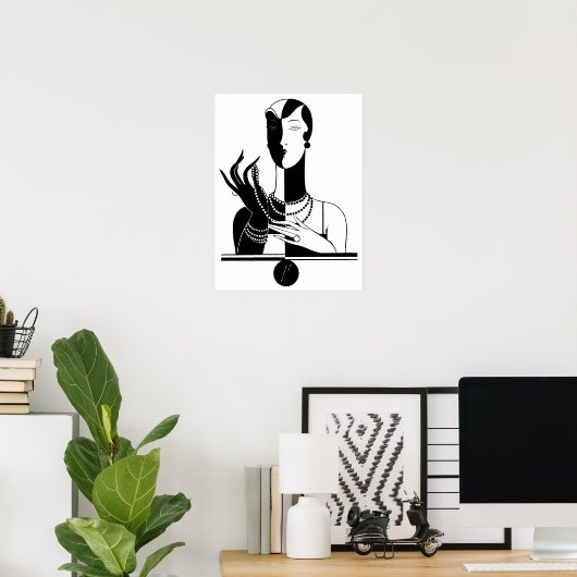 Femme Art déco (Bureau à domicile)