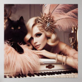 femme art déco rétro vintage (Devant)