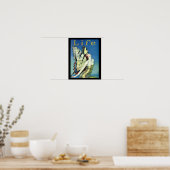 Femme Art Déco vintage Avec Ailes Papillon (Cuisine)