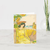 Femme Art Nouveau avec des tournesols (Devant)