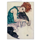 Femme assise par Schiele d'Egon