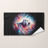 Femme aux cheveux cosmiques Aura (Serviette à main)