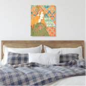 Femme aux cheveux roux, Lys orange, Impression d'a (Insitu(Chambre))