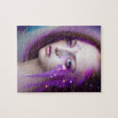 Femme Aux Cheveux Violets Puzzle (Horizontal)