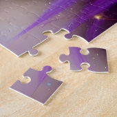 Femme Aux Cheveux Violets Puzzle (Côté)