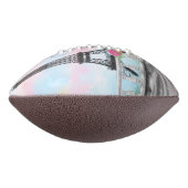 Femme avec ballon à Paris Football Tour Eiffel (Tourné à 90°)