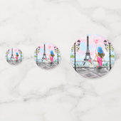 Femme avec ballon à Paris Tour Confetti Eiffel (Devant)