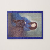Femme avec Black Panther Puzzle (Horizontal)