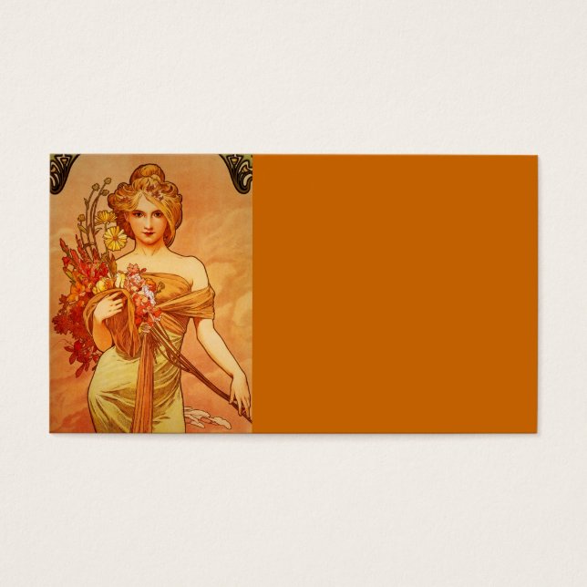 Femme avec Bouquet orange (Devant)