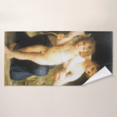 Femme avec Cupidon, Bouguereau (Serviette de bain)