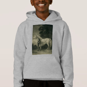 Femme avec le cheval blanc