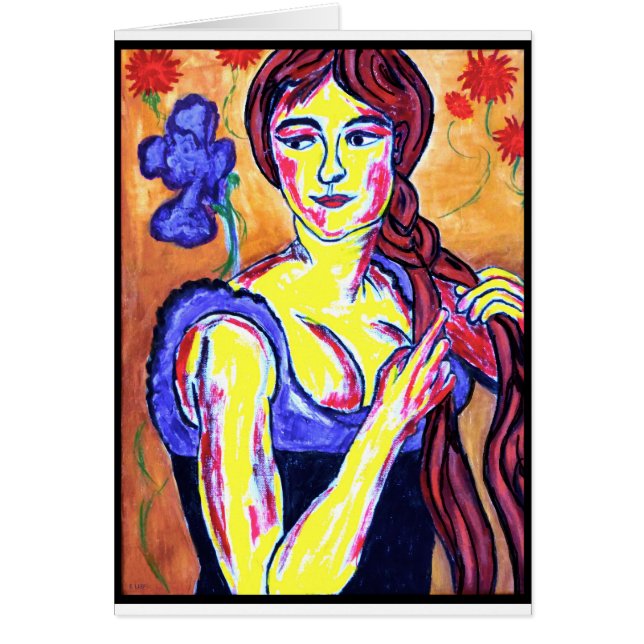 Femme avec l'iris (Devant)