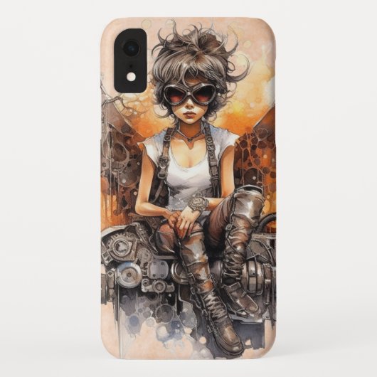 Femme avec lunettes iPhone / coque ipad (Dos)