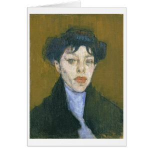 Femme avec une écharpe bleue, c.1912 (huile sur l