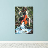Femme avec violoncelle dans la nature - Impression (Insitu (Plancher de Bois))