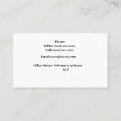 Femme avocate Carte de visite (Dos)