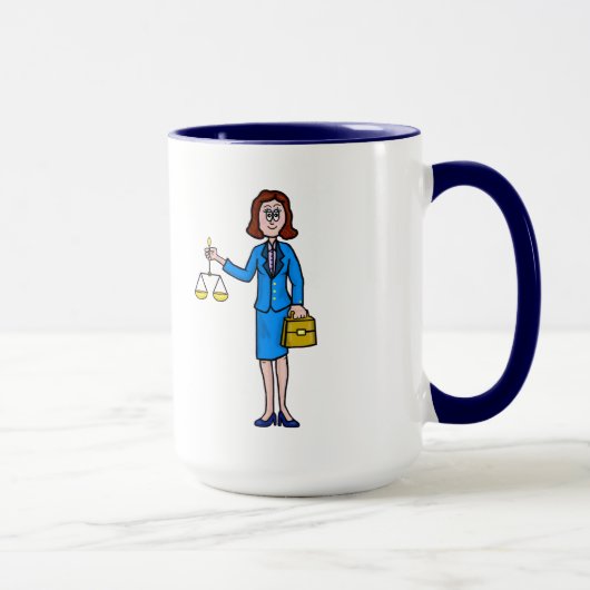 Femme avocate Mug (Droite)