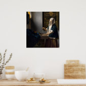 Femme & Balance - Johannes Vermeer Poster des Beau (Cuisine)