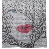 Femme Beauté Douche Rideau Mosaïque Eau Couleur (Devant)