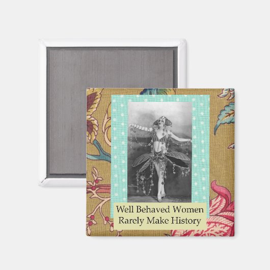 Femme bien comportée Drôle Aimant (Recto/Verso)