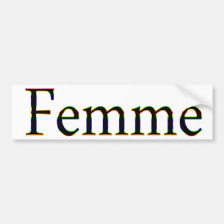 Femme Bumpersticker