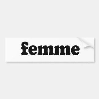 FEMME BUMPERSTICKER