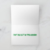 FEMME Butt HAPPY 50 CARTE D'ANNIVERSAIRE FUNNY VIN (Intérieur)