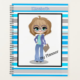 Femme caricature de la mignonne direction