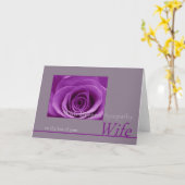 femme Carte de sympathie avec Rose (Fleur jaune)