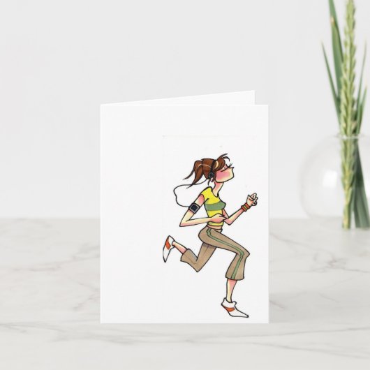femme carte pour notes (Devant)